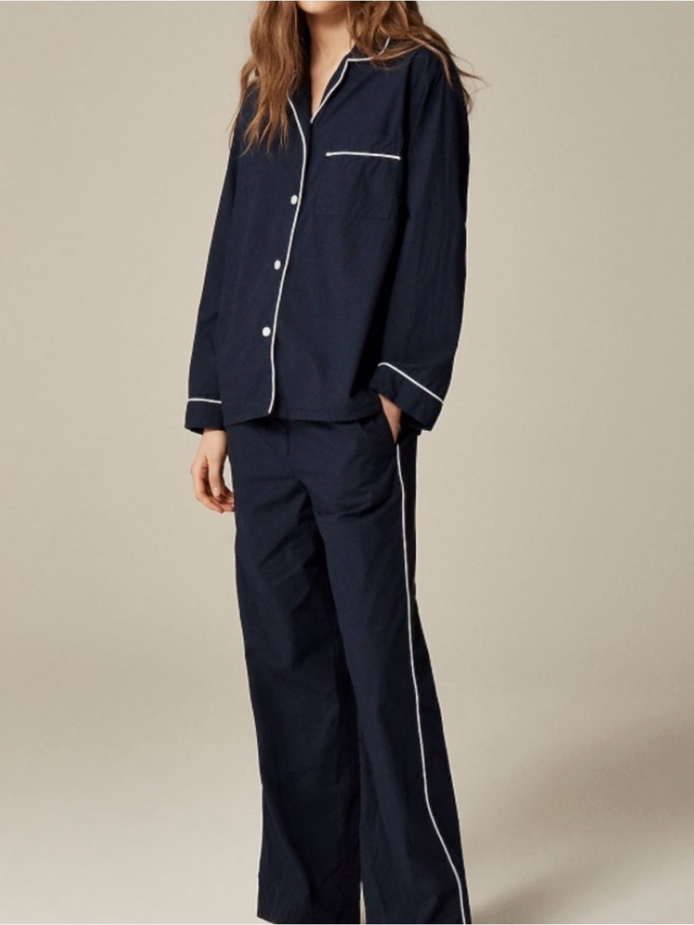 Italic Slumber Cotton Pajama Set.